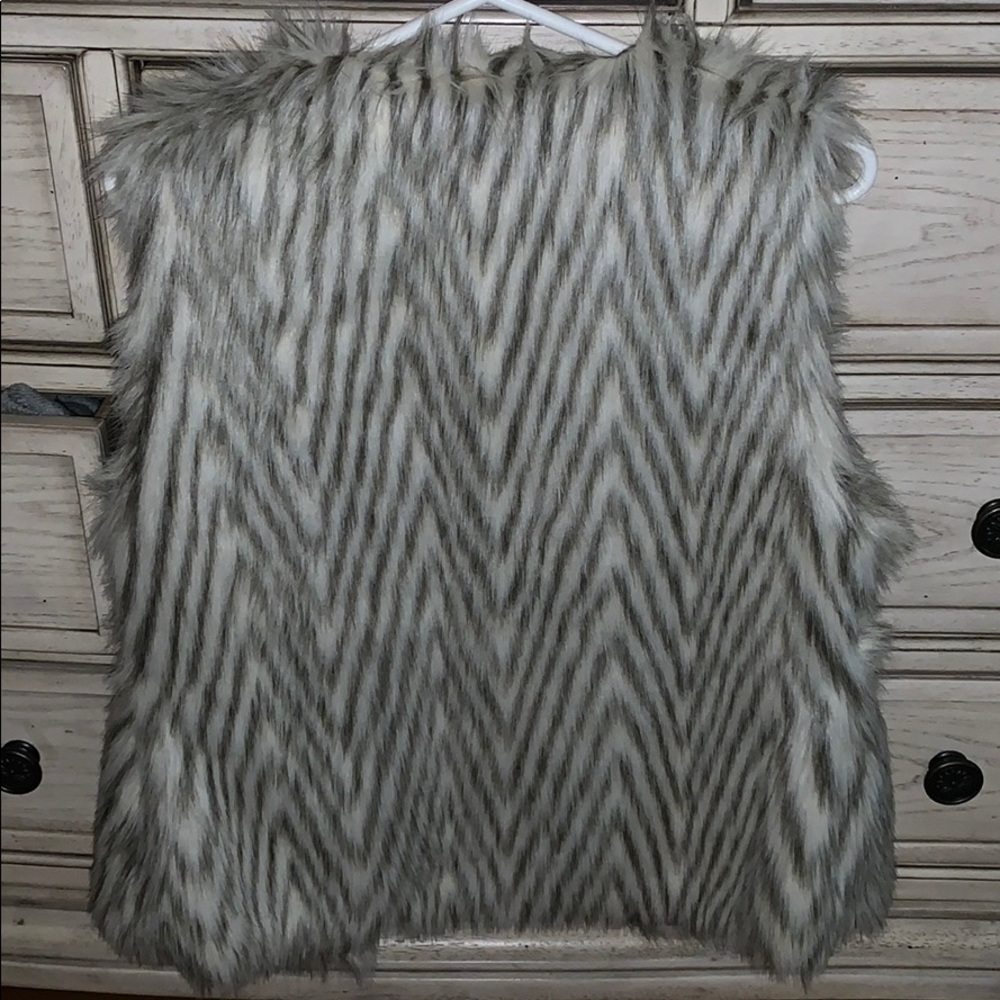 Faux fur vest